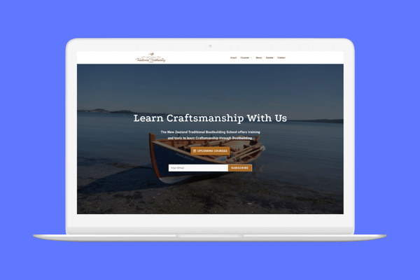website of a boatbuilding charity