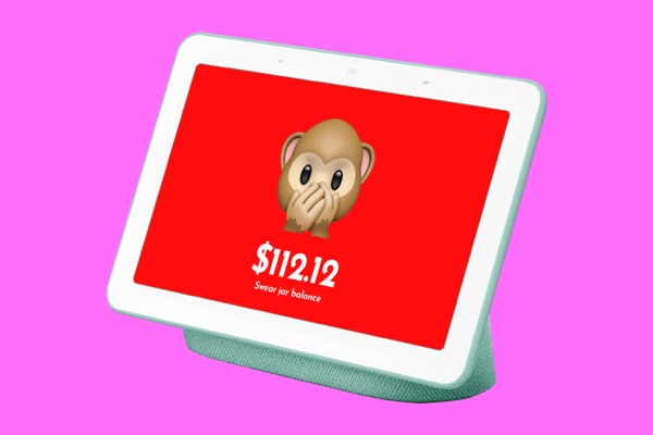 a swearing robot monkey that takes away $5 of your money every time you swear
