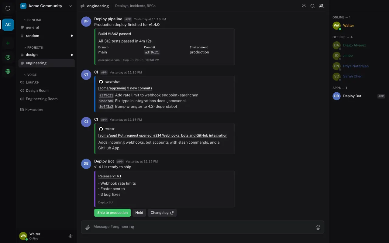Self-hosted Chat