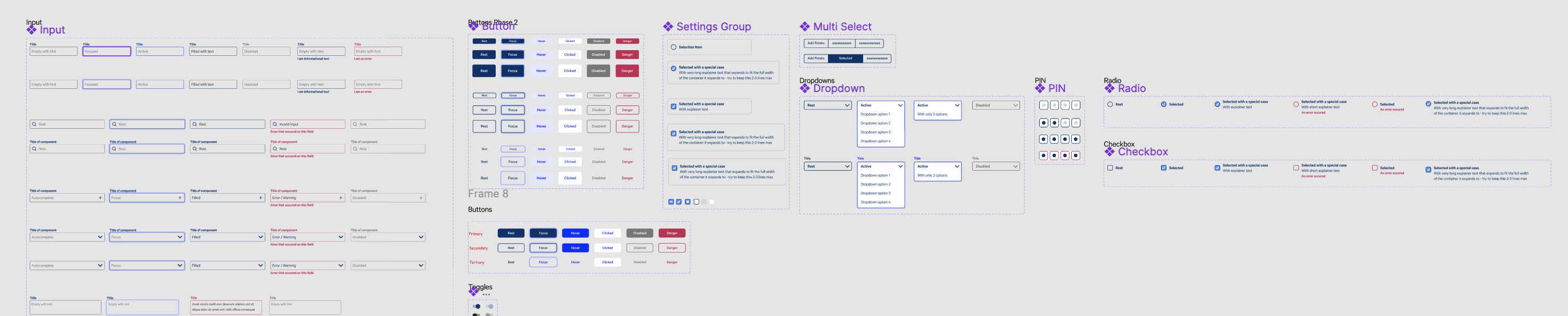 Cin7 Figma component library