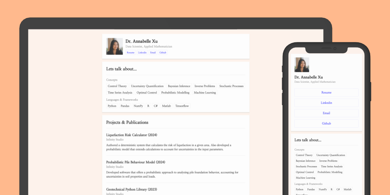 Annabelle Xu Website