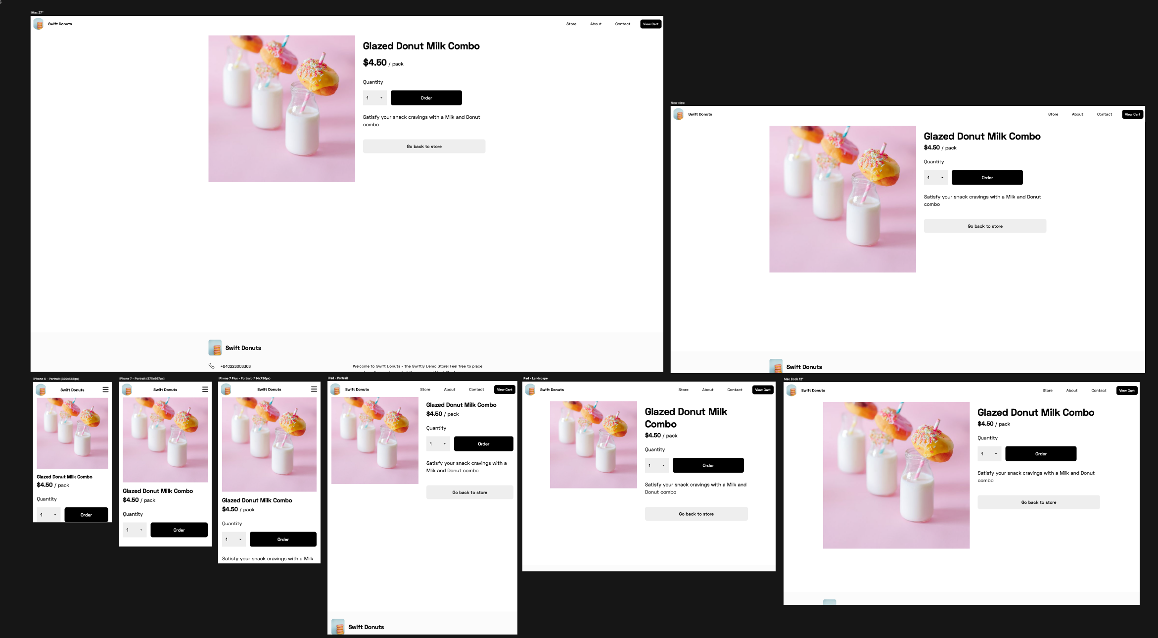 Responsive behavior testing across multiple viewport sizes